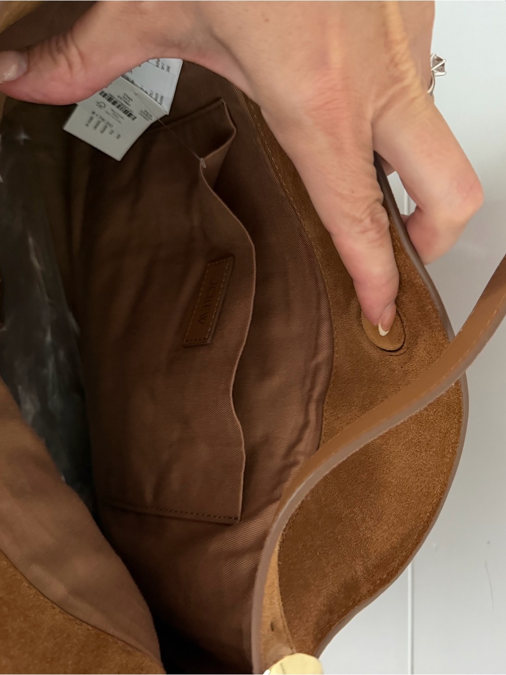J Crew Berkeley Suede Shoulder Bag - Picture 6 of 7